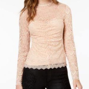 Guess Clarissa Long Sleeve Lace Top szM